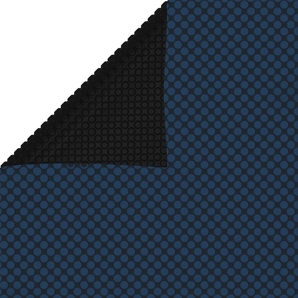 Zonne Pool Dek 110 Μm Vierkant Pe Zwart En Blauw