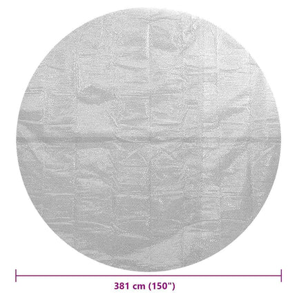 Zwembadfolie Solar Drijvend 381 Cm Pe Grijs