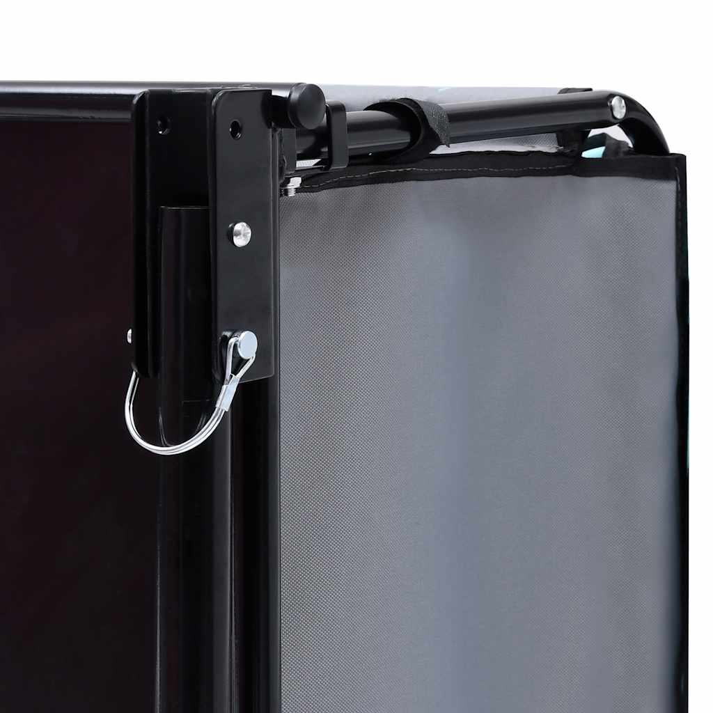 Fietstrailer 65 kg zwart en blauw