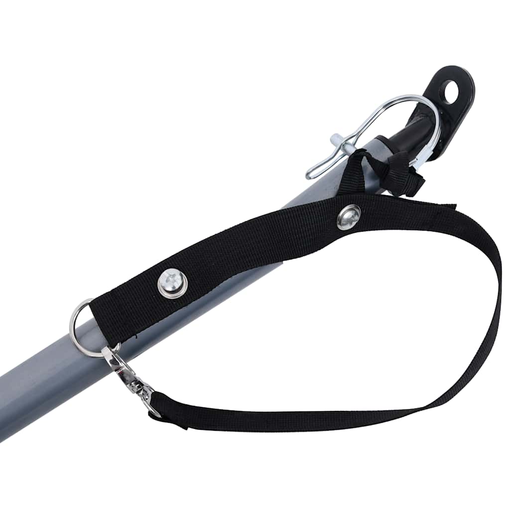 Fietstrailer 65 kg grijs en oranje