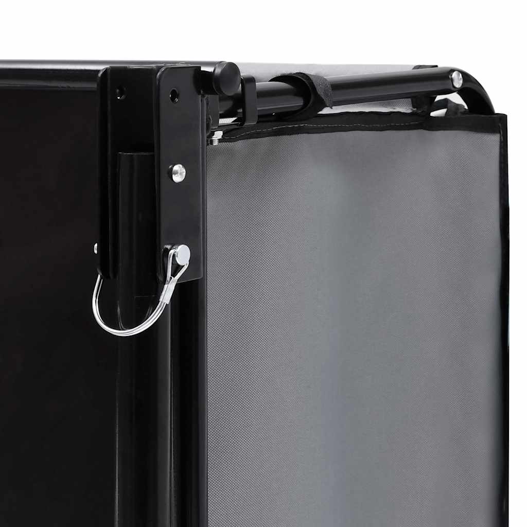 Fietstrailer 65 kg grijs en oranje