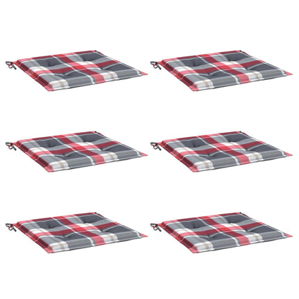 Tuinstoelkussens Oxford Stof Ruitpatroon Rood Rood Ruitpatroon