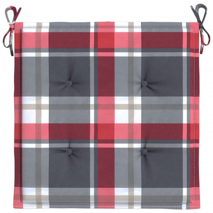 Tuinstoelkussens Oxford Stof Ruitpatroon Rood Rood Ruitpatroon