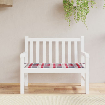 Tuinbankkussen Oxford Stof Ruitpatroon Rood Rood Ruitpatroon