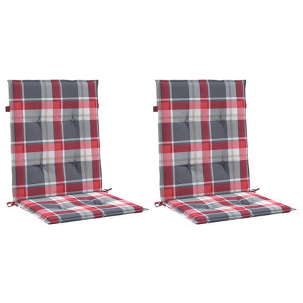 Tuinstoelkussens Oxford Stof Ruitpatroon Rood
