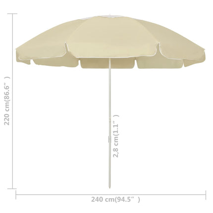 Strandparasol Geel