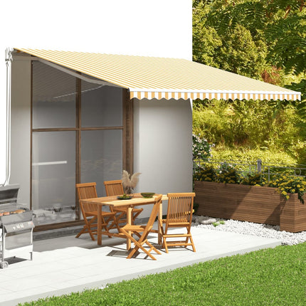 Luifeldoek Canvas Zonnebloem Geel En Wit