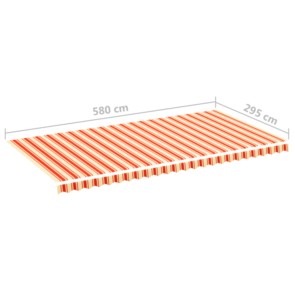 Vervangingsdoek Voor Luifel Geel En Oranje Multikleur