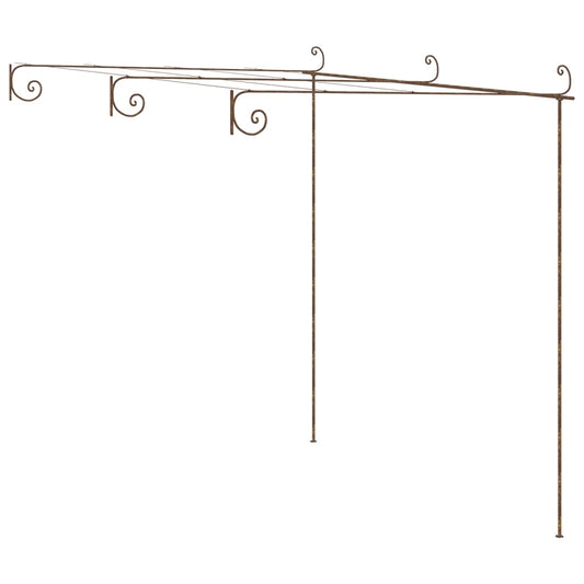 Tuinpergola 3X3X2,5 M Ijzer Antiekbruin