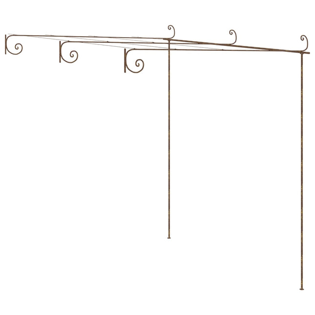 Tuinpergola 3X3X2,5 M Ijzer Antiekbruin
