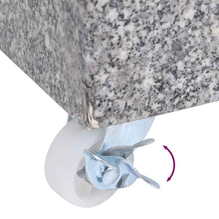 Parasolvoet 45X25X8 Cm Graniet Licht
