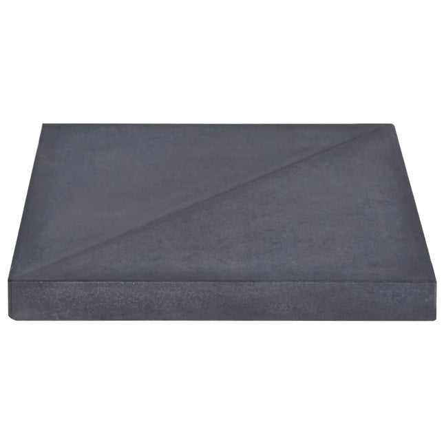 Parasolvoetplaat Vierkant 15 Kg Graniet Zwart