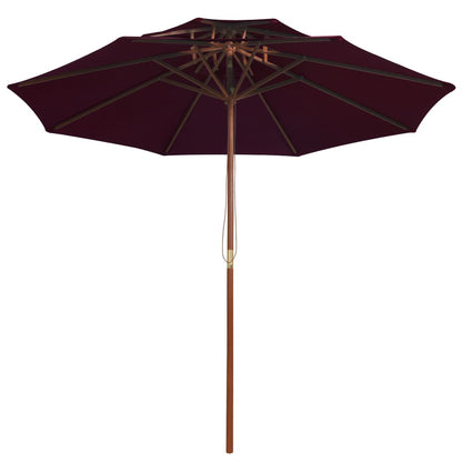 Parasol Dubbeldekker Met Houten Paal 270 Cm