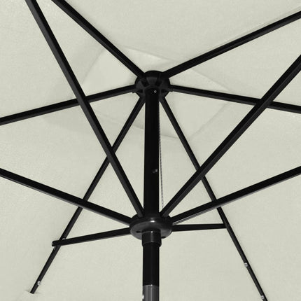 Parasol Met Led's En Stalen Paal 2X3 M Kleurig