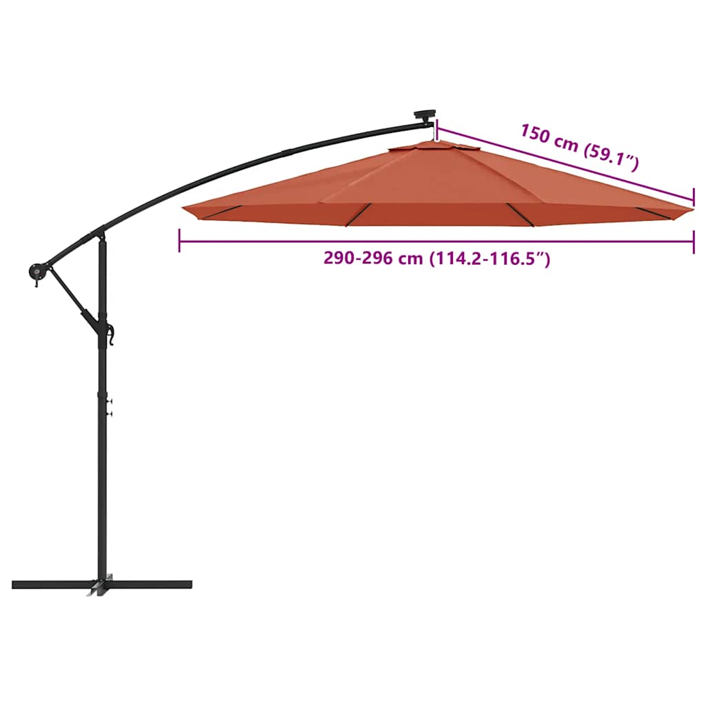 Vervangingsdoek Voor Zweefparasol Kleurig