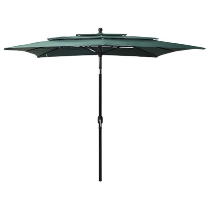 Parasol 3-Laags Met Aluminium Paal