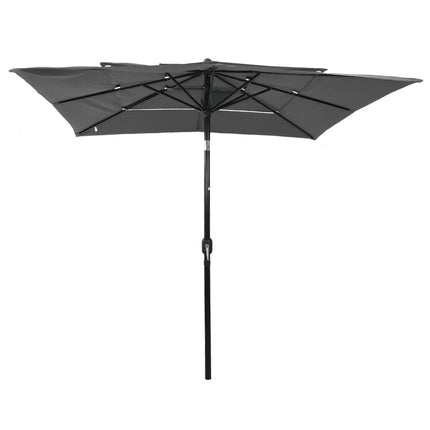 Parasol 3-Laags Met Aluminium Paal 2,5X2,5 M Kleurig