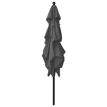 Parasol 3-Laags Met Aluminium Paal 2,5X2,5 M Kleurig