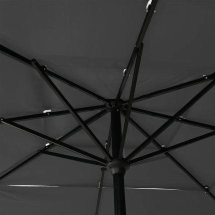 Parasol 3-Laags Met Aluminium Paal 2,5X2,5 M Kleurig