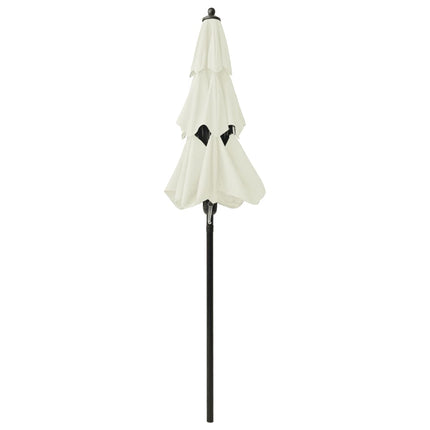 Parasol 3-Laags Met Aluminium Paal Kleurig