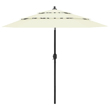 Parasol 3-Laags Met Aluminium Paal 2,5 M