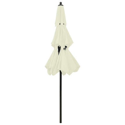 Parasol 3-Laags Met Aluminium Paal 2,5 M Kleurig