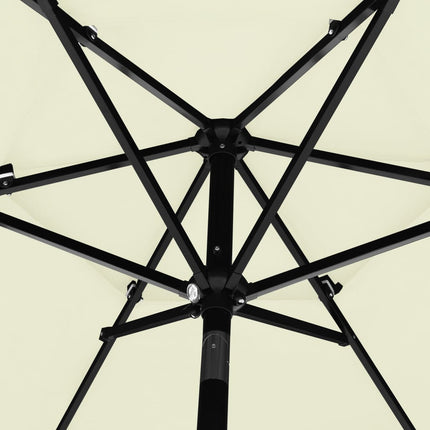 Parasol 3-Laags Met Aluminium Paal 2,5 M Kleurig