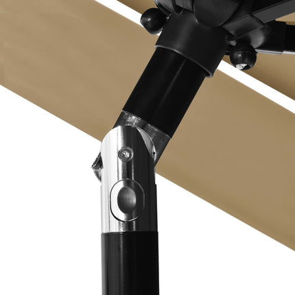 Parasol 3-Laags Met Aluminium Paal 2,5 M