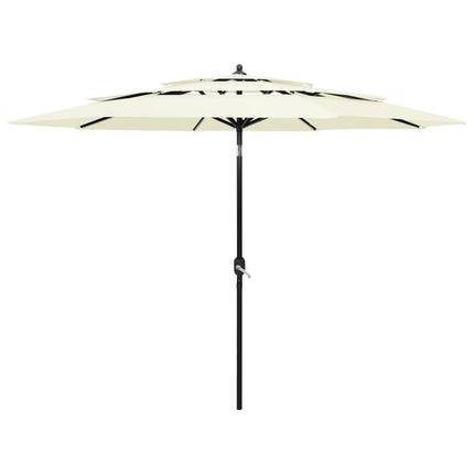 Parasol 3-Laags Met Aluminium Paal 2,5 M