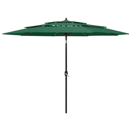Parasol 3-Laags Met Aluminium Paal 2,5 M