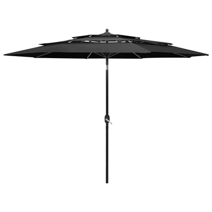 Parasol 3-Laags Met Aluminium Paal 2,5 M