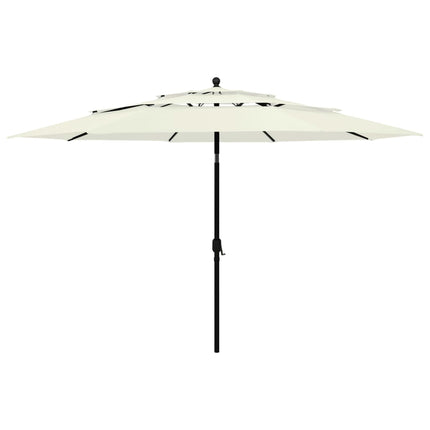 Parasol 3-Laags Met Aluminium Paal 2,5 M
