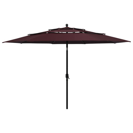 Parasol 3-Laags Met Aluminium Paal 2,5 M