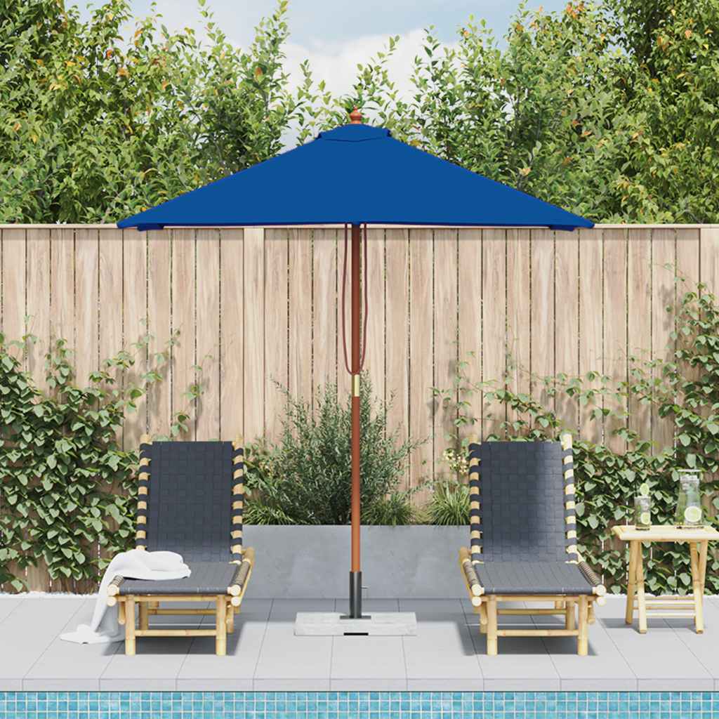 Parasol Met Houten Paal 150X200 Cm