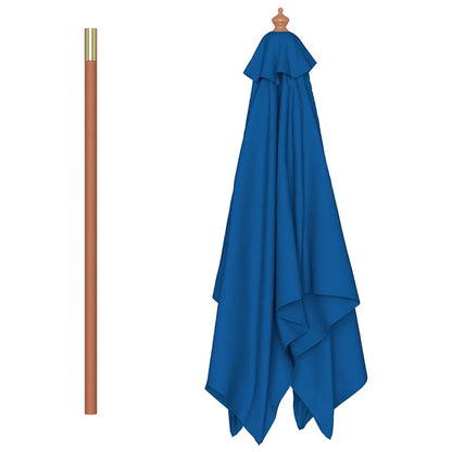 Parasol Met Houten Paal 150X200 Cm
