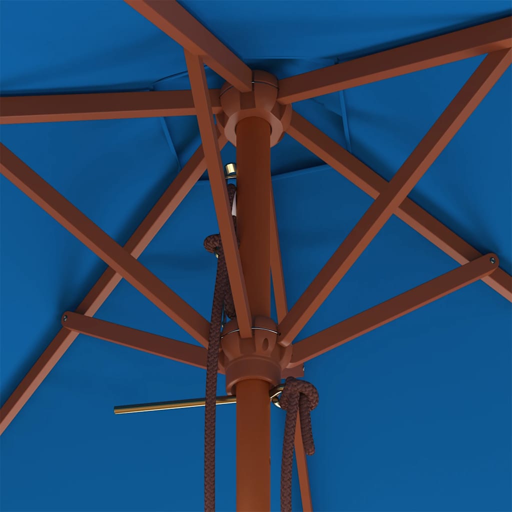 Parasol Met Houten Paal 150X200 Cm