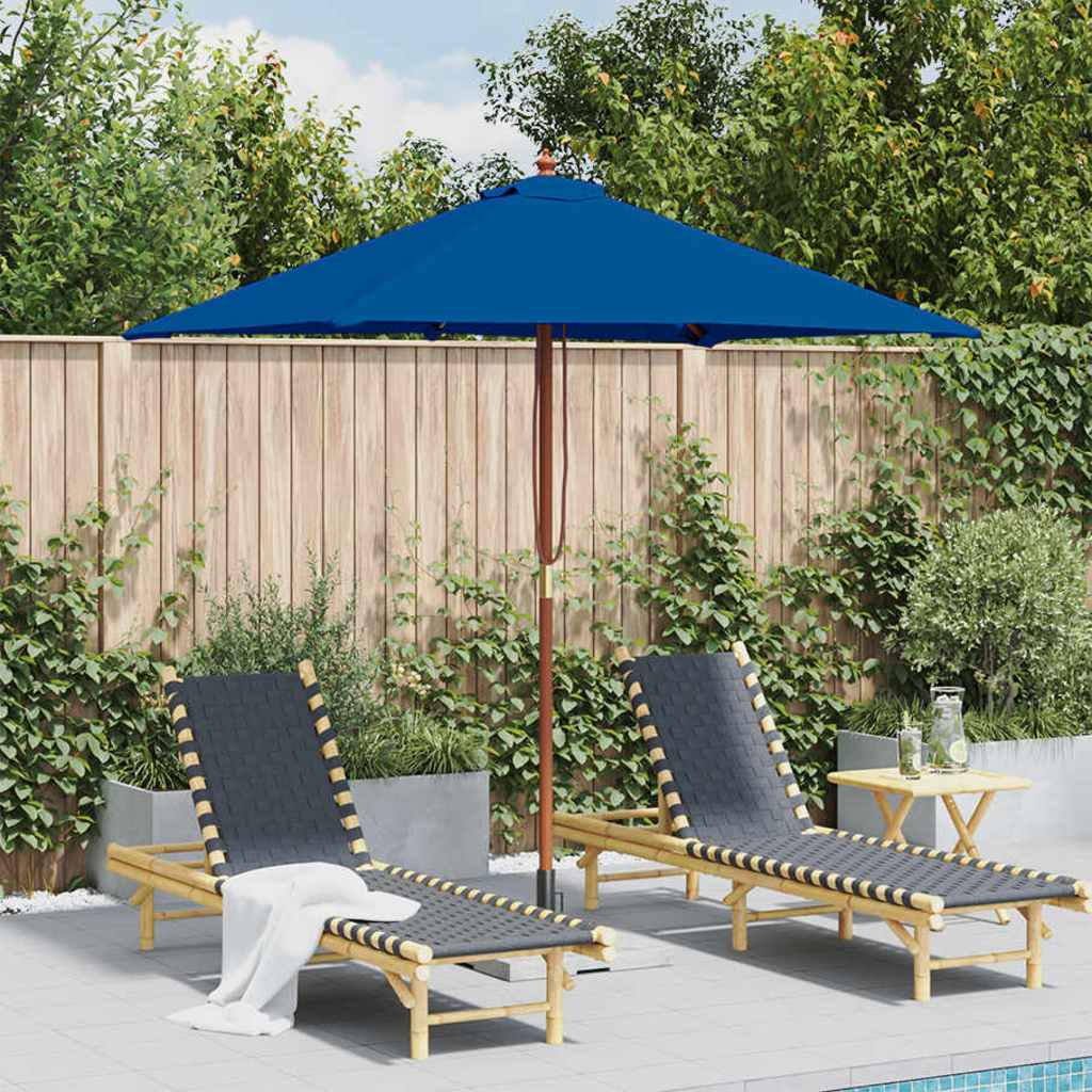 Parasol Met Houten Paal 150X200 Cm