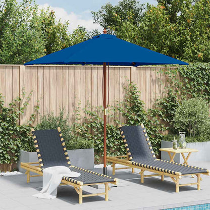 Parasol Met Houten Paal 150X200 Cm