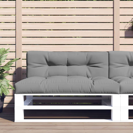 Palletkussen 120X40X12 Cm Stof Grijs Crème