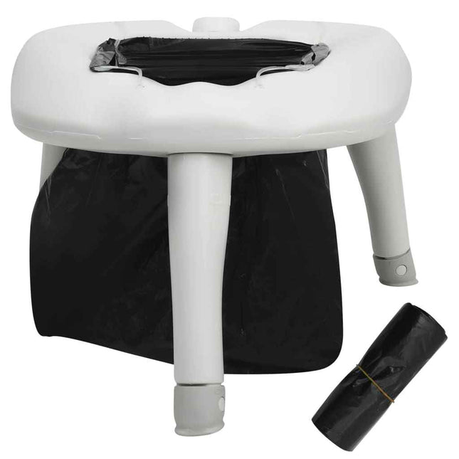 Campingtoilet Met Zakken 200 Kg Grijs