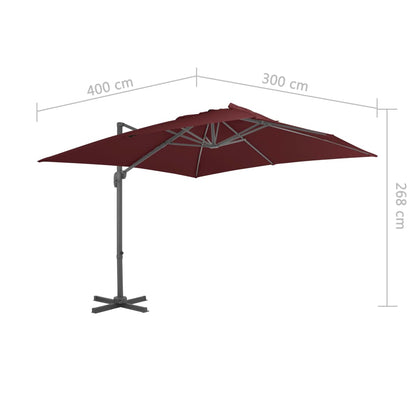 Zweefparasol Met Aluminium Paal