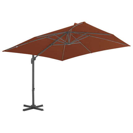 Zwevende Parasol Met Aluminium Paal