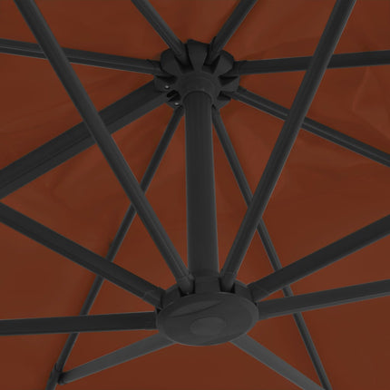 Zwevende Parasol Met Aluminium Paal
