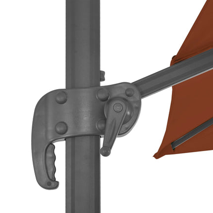 Zwevende Parasol Met Aluminium Paal