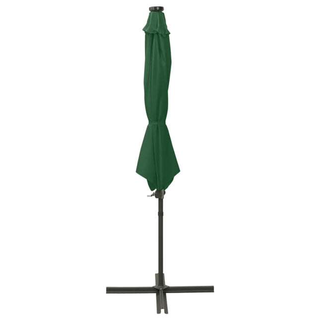 Zweefparasol Met Paal En Led-Verlichting 300 Cm