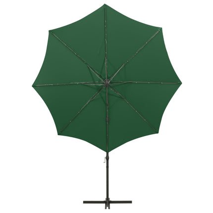 Zweefparasol Met Paal En Led-Verlichting 300 Cm