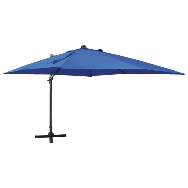 Zweefparasol Met Paal En Led-Verlichting 300 Cm