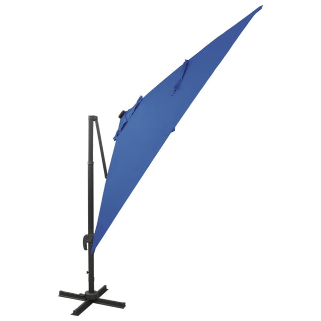 Zweefparasol Met Paal En Led-Verlichting 300 Cm