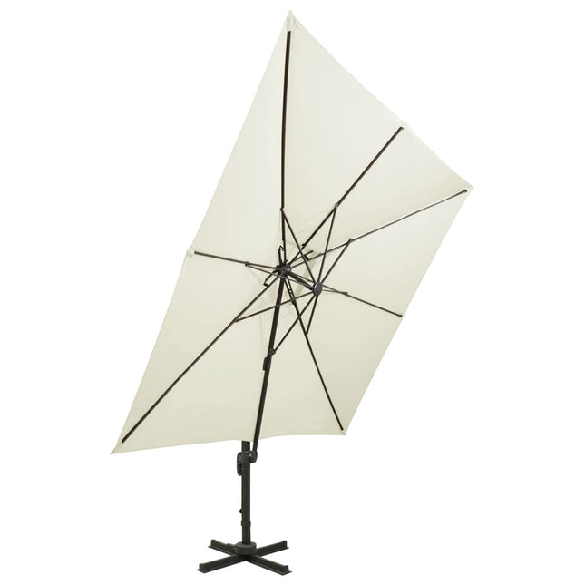 Zwevende Parasol Met Dubbele Bovenkant Kleur