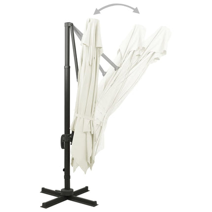 Zwevende Parasol Met Dubbele Bovenkant Kleur